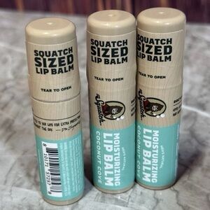 Dr. Squatch Lip Balm-Coconut Cove, Natural Moisturizer for Men, 0.25 oz Lot Of 3